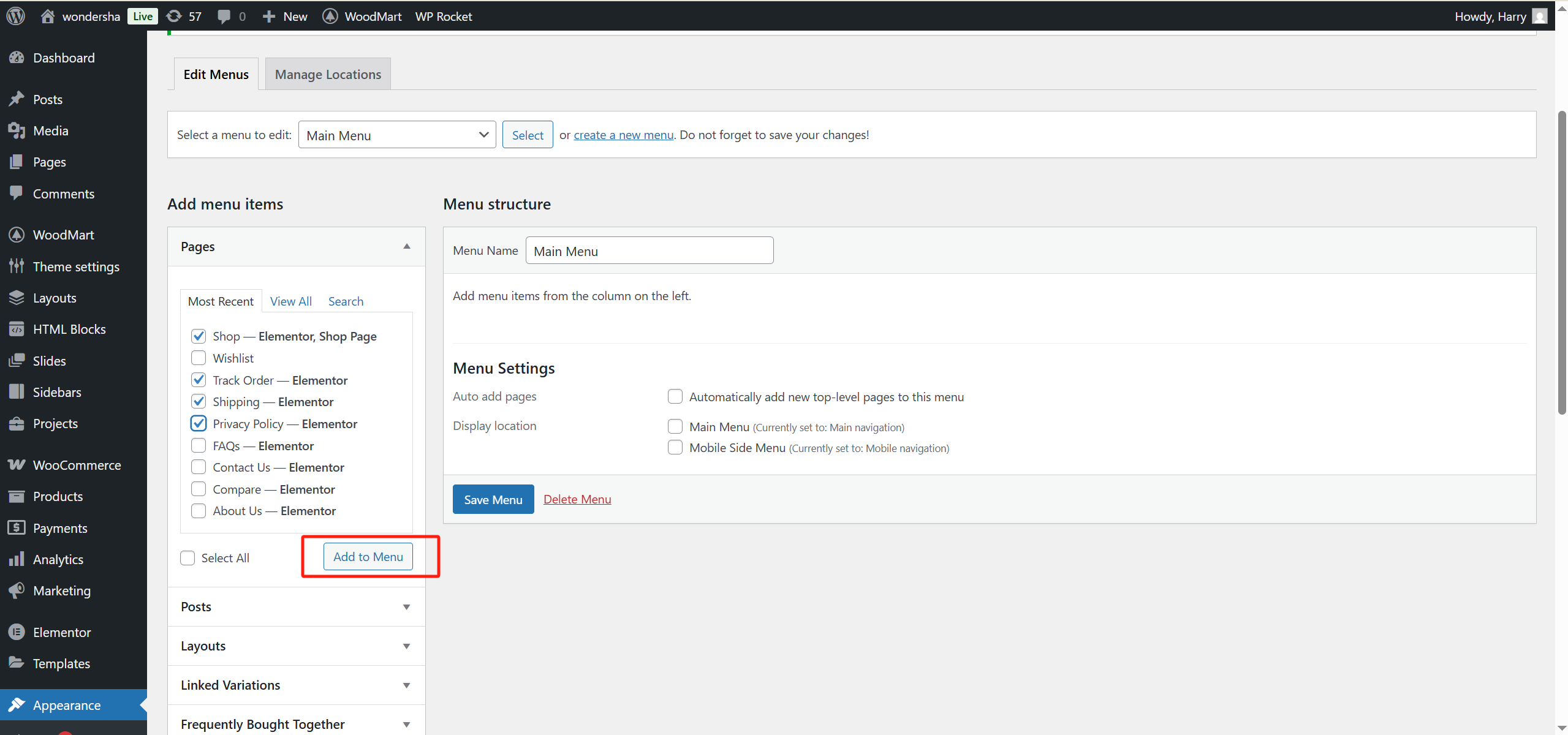 图片[6]-完整设置 WoodMart 头部布局与导航菜单的方法