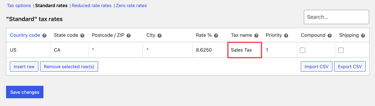 Imagen [11] - Guía de configuración de impuestos de WooCommerce: Precios, tipos impositivos y presentación en pocas palabras