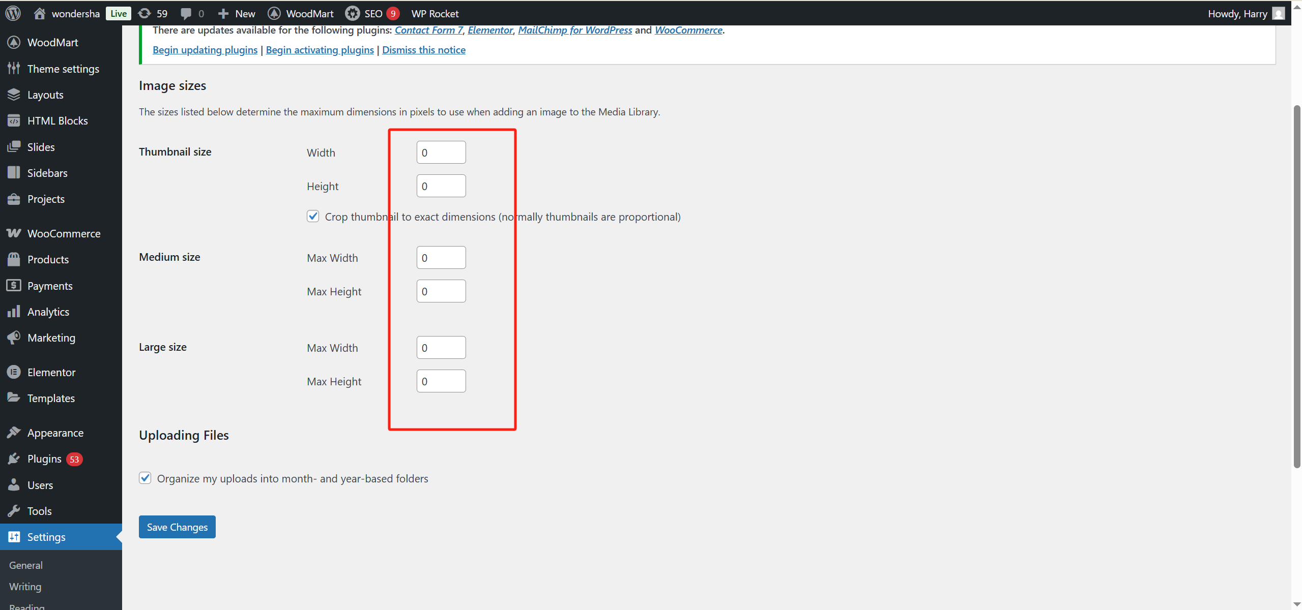 Imágenes [2] - Desactiva por completo la compresión y el recorte de imágenes de WordPress para conservar la calidad de la imagen original.