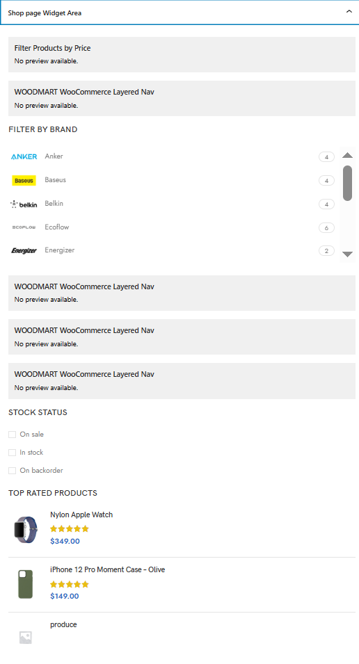图片[6]-WoodMart 主题设置侧边栏与顶部筛选功能完整教程