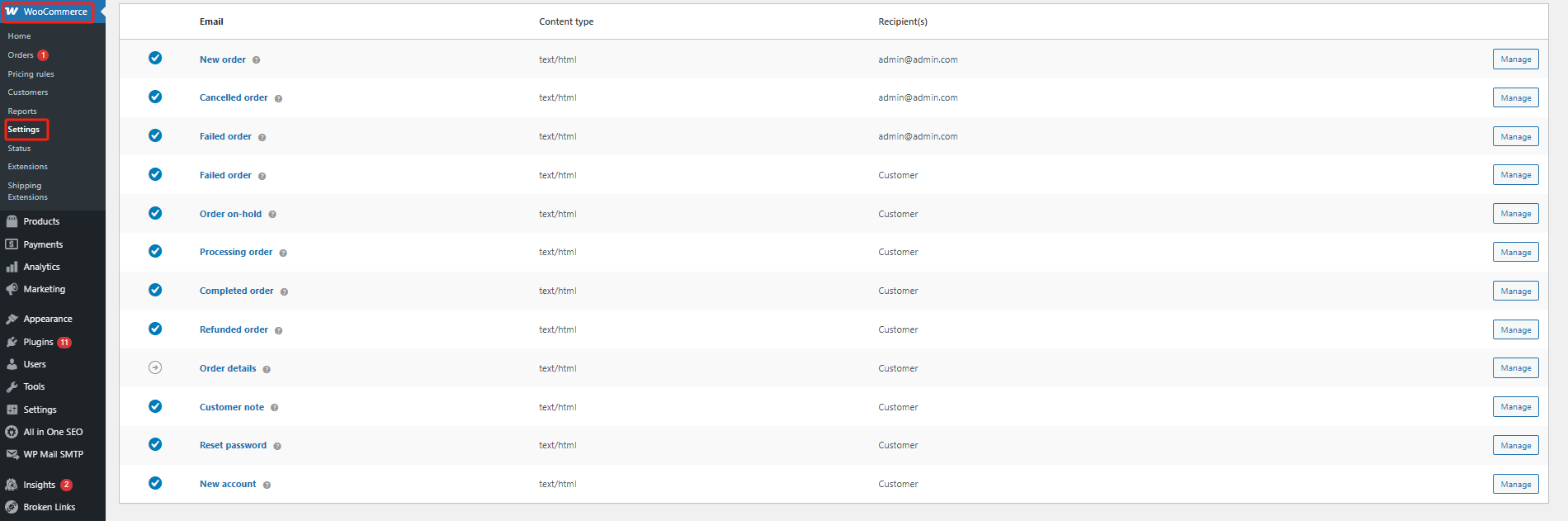 图片[2]-WooCommerce如何激活并设置电子邮件通知功能