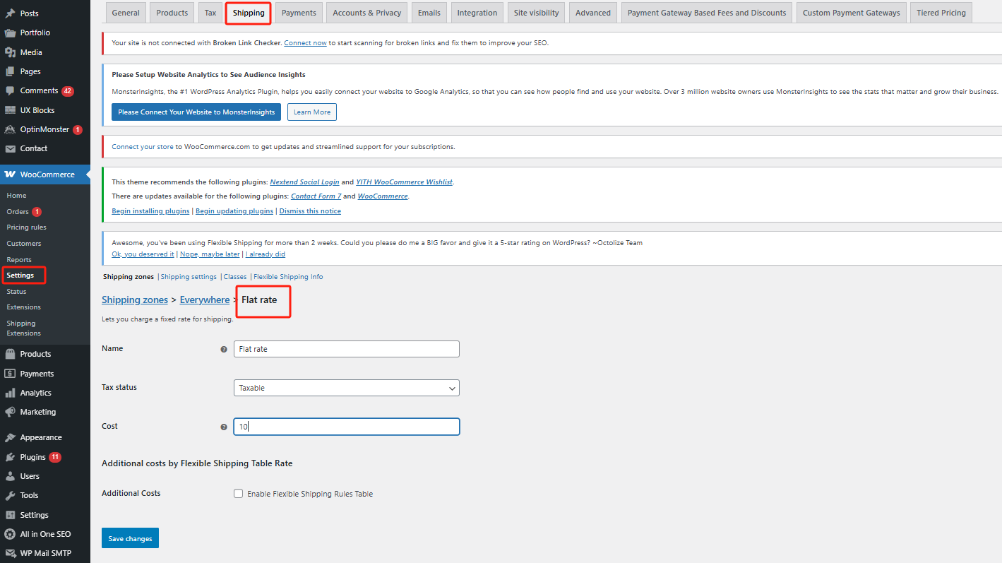 图片[6]-WooCommerce如何激活税率与运费设置