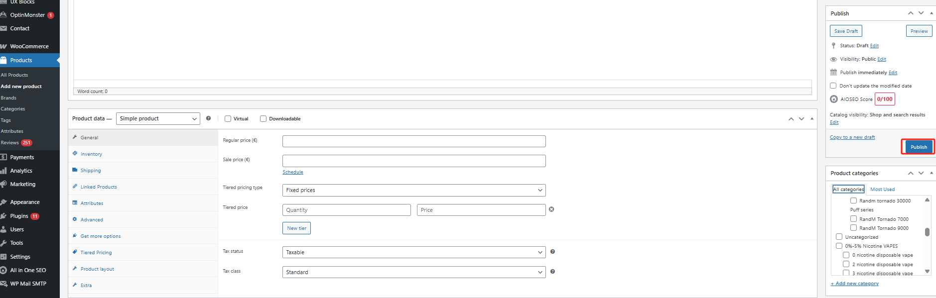 Imagen [8] - Cómo añadir productos y establecer precios después de la activación de WooCommerce: una completa guía práctica