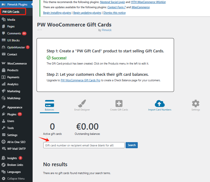 图片[6]-如何在 WooCommerce 中激活并设置礼品卡功能
