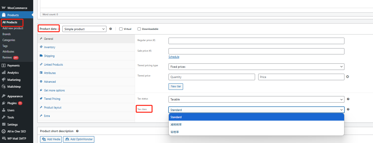 Image [6] - WooCommerce Comment activer et configurer les règles et zones fiscales
