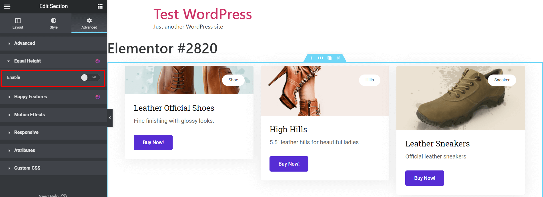 图片[10]-如何在 Elementor 中使用 HappyAddons 实现列和 Flexbox 容器等高