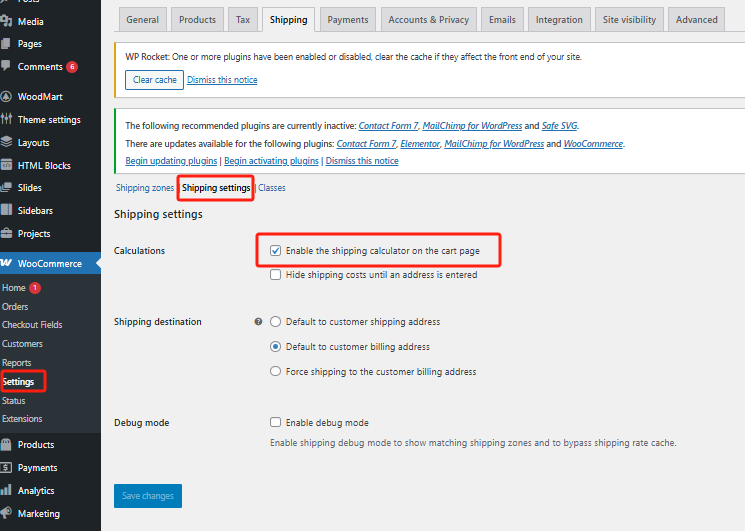 Image [2] - Comment activer et configurer des options d'expédition multiples dans WooCommerce : étape par étape pour créer un système de distribution flexible