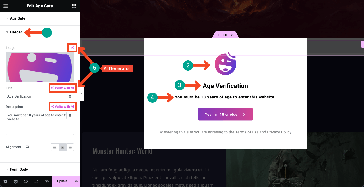 Image [8]-Elementor Tutorial: Adding Age Verification to WordPress