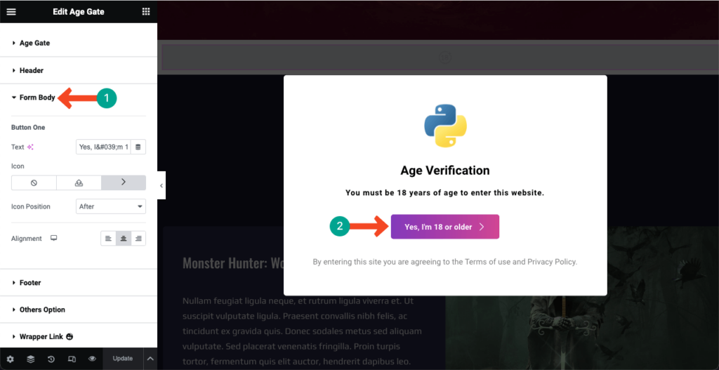 Image [9]-Elementor Tutorial: Adding Age Verification to WordPress