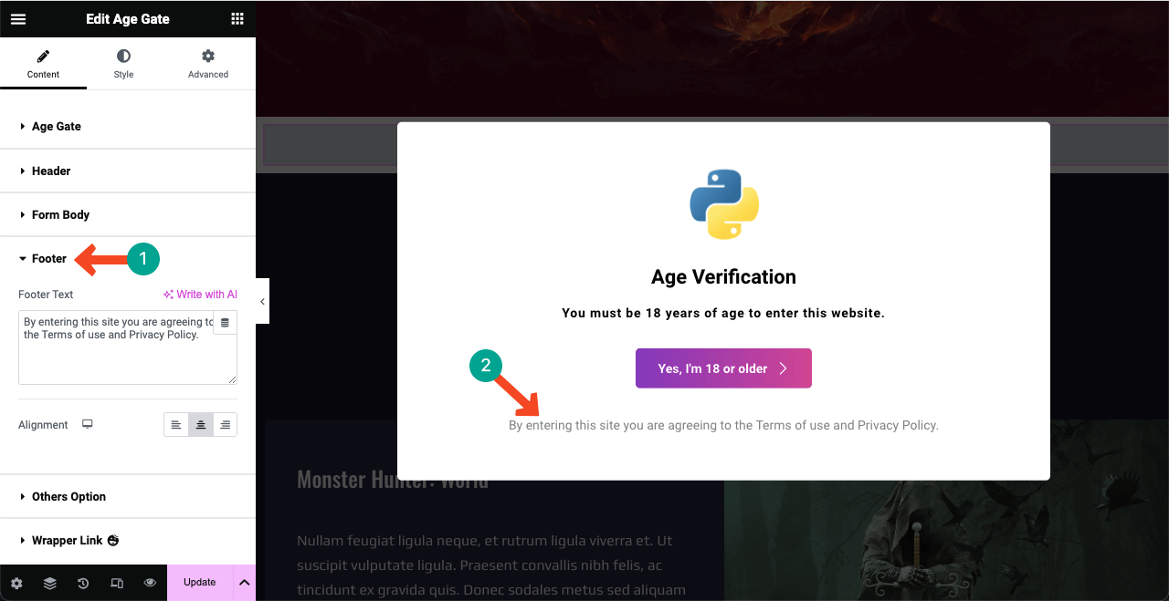 Image [10]-Elementor Tutorial: Adding Age Verification to WordPress