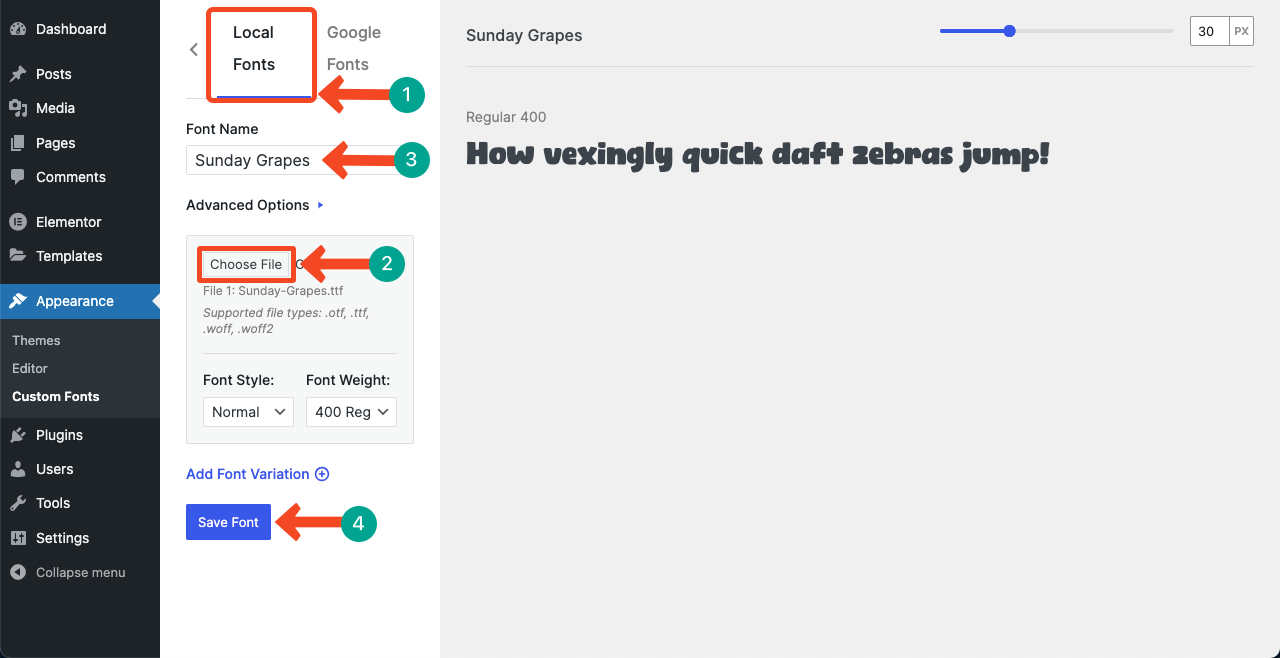 图片[8]-Elementor 添加自定义字体完整教程（适用于免费版与 Pro 版）