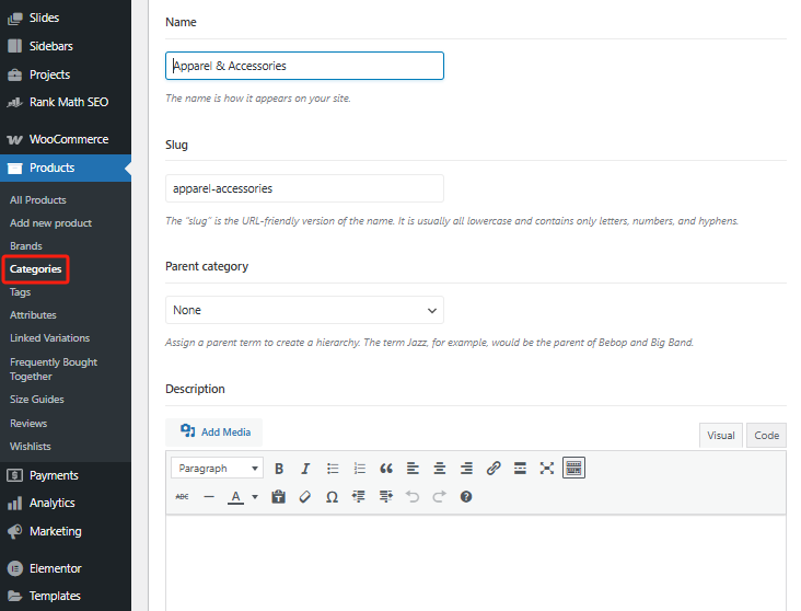 图片[2]-WooCommerce激活后如何创建和管理产品类目和子类目：构建清晰商品结构的完整教程