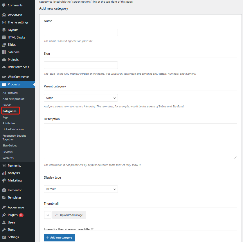 图片[5]-WooCommerce激活后如何创建和管理产品类目和子类目：构建清晰商品结构的完整教程