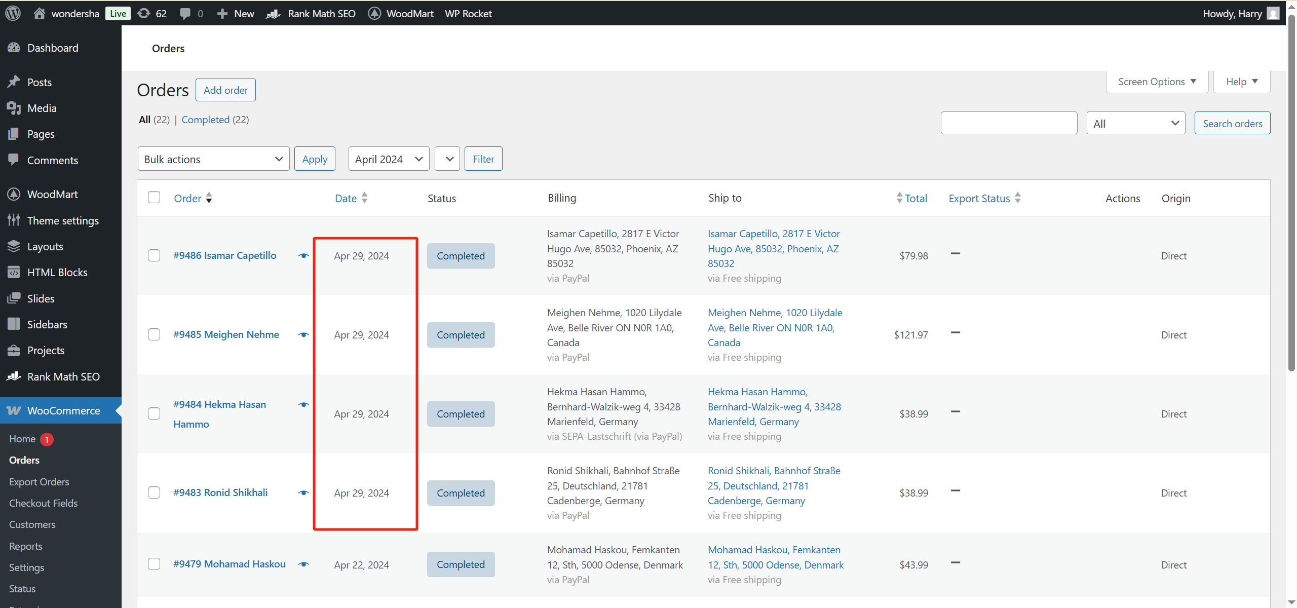 Image [5] - Comment gérer l'historique et l'exportation des commandes après l'activation de WooCommerce : un guide pratique pour améliorer l'efficacité opérationnelle