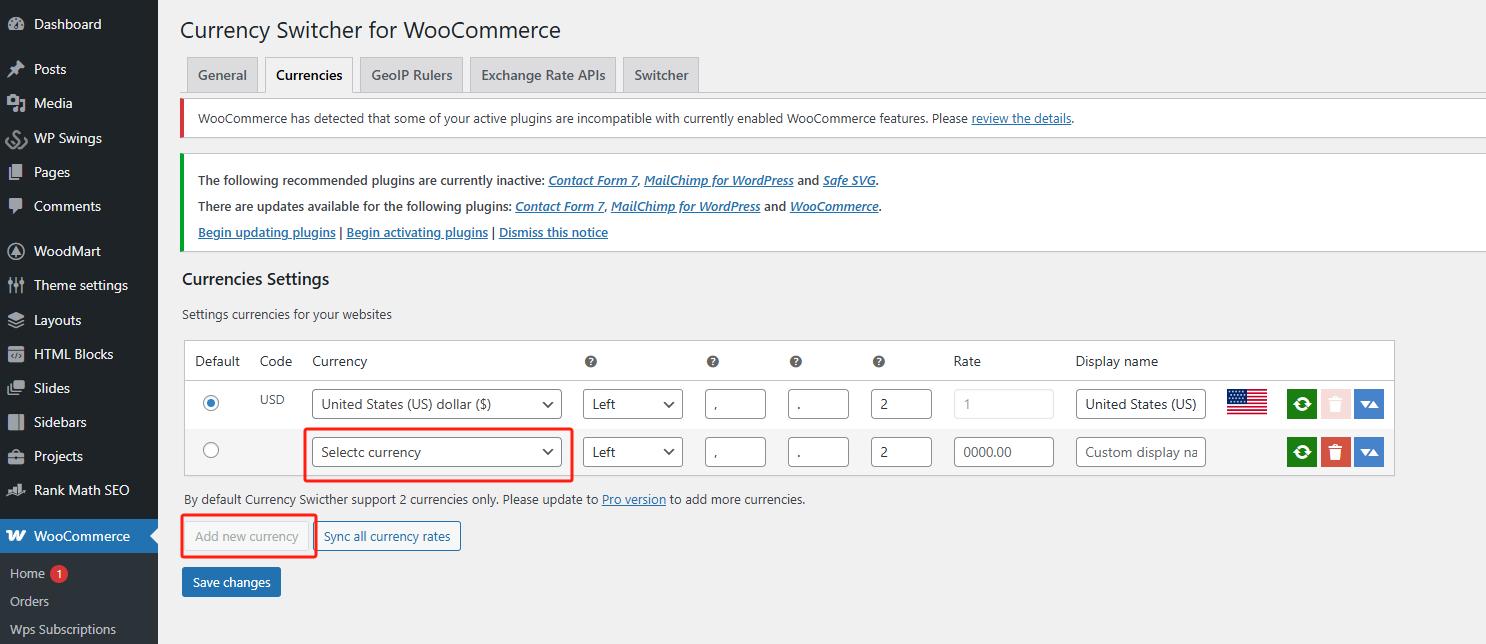 Imagen [7] - Cómo activar y configurar la funcionalidad multi-idioma y multi-moneda en la tienda WooCommerce (usando el plugin gratuito)