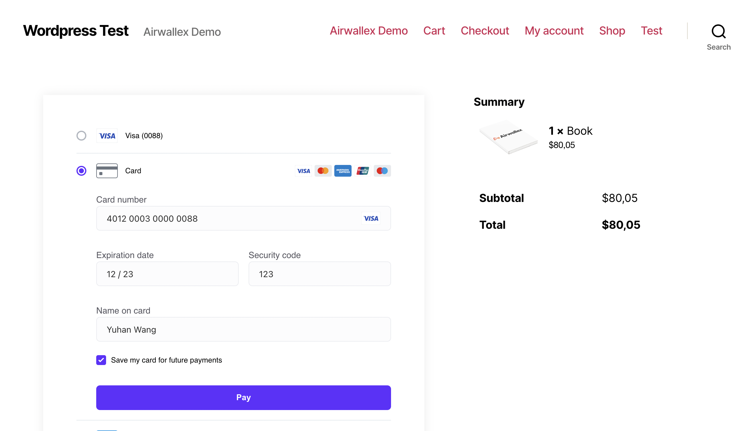Image [8] - How to Integrate Airwallex in WooCommerce for Multi-Currency Checkout and Localized Payments