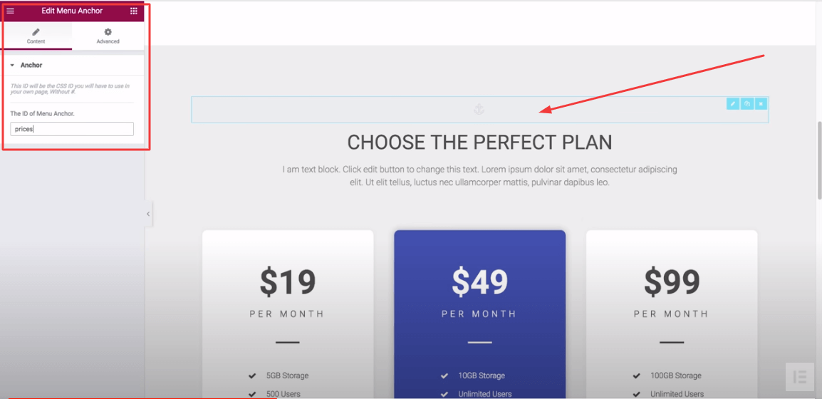 画像[5]-Elementor アンカーリンクの追加完全ガイド：ページ領域をジャンプさせる3つの簡単なステップ