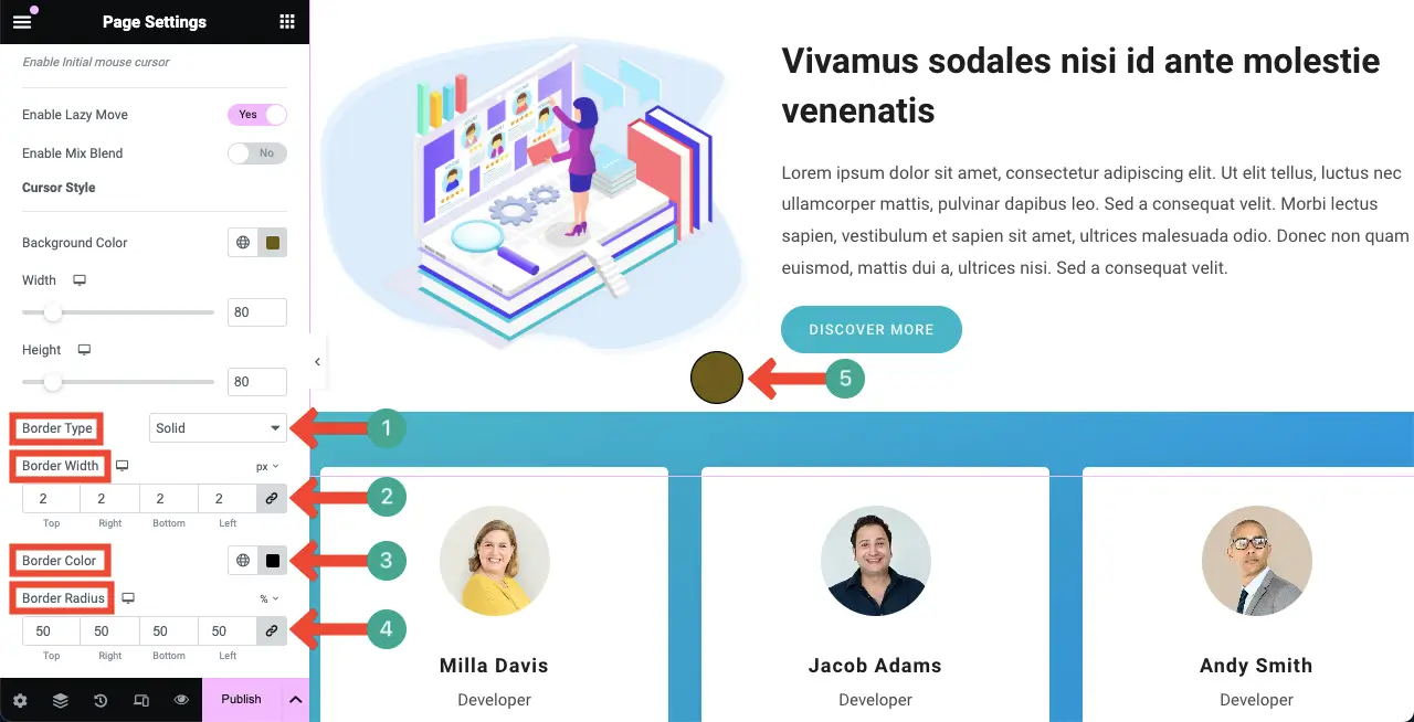 图片[6]-Elementor 鼠标悬停光标效果完整指南