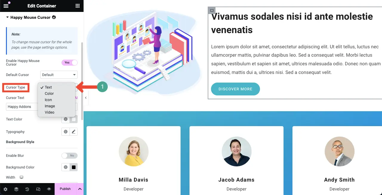 图片[8]-Elementor 鼠标悬停光标效果完整指南