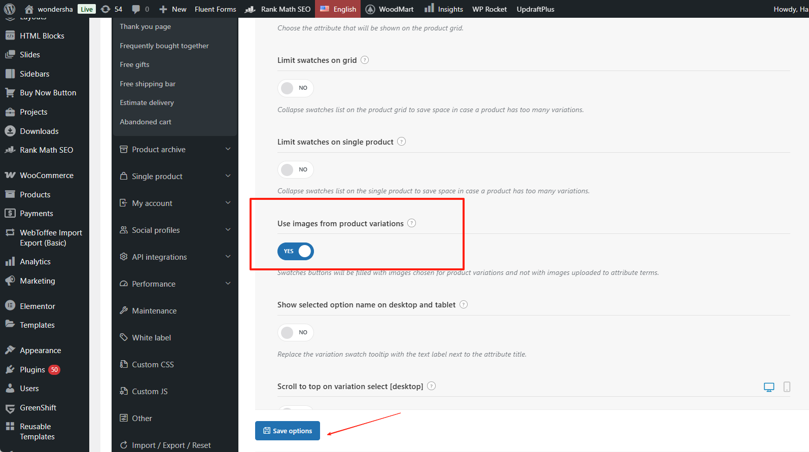 图片[3]-WoodMart多属性商品设置与颜色图像切换教程