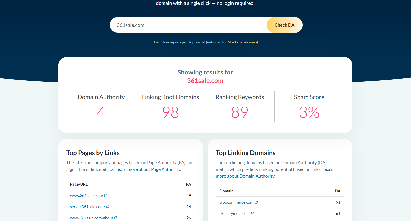 图片[3]-使用 Moz 工具查询网站 DA 权重的完整指南