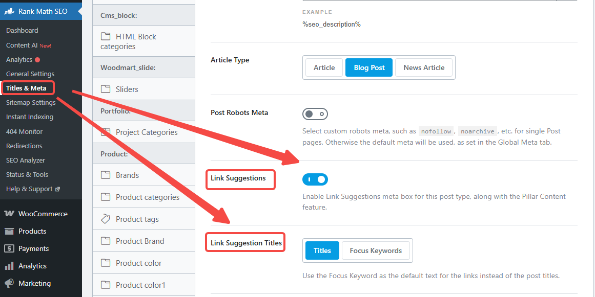 Imagen [3]-Explicación de la función de sugerencia de enlaces de Rank Math: mejore rápidamente la estructura del sitio y el rendimiento SEO