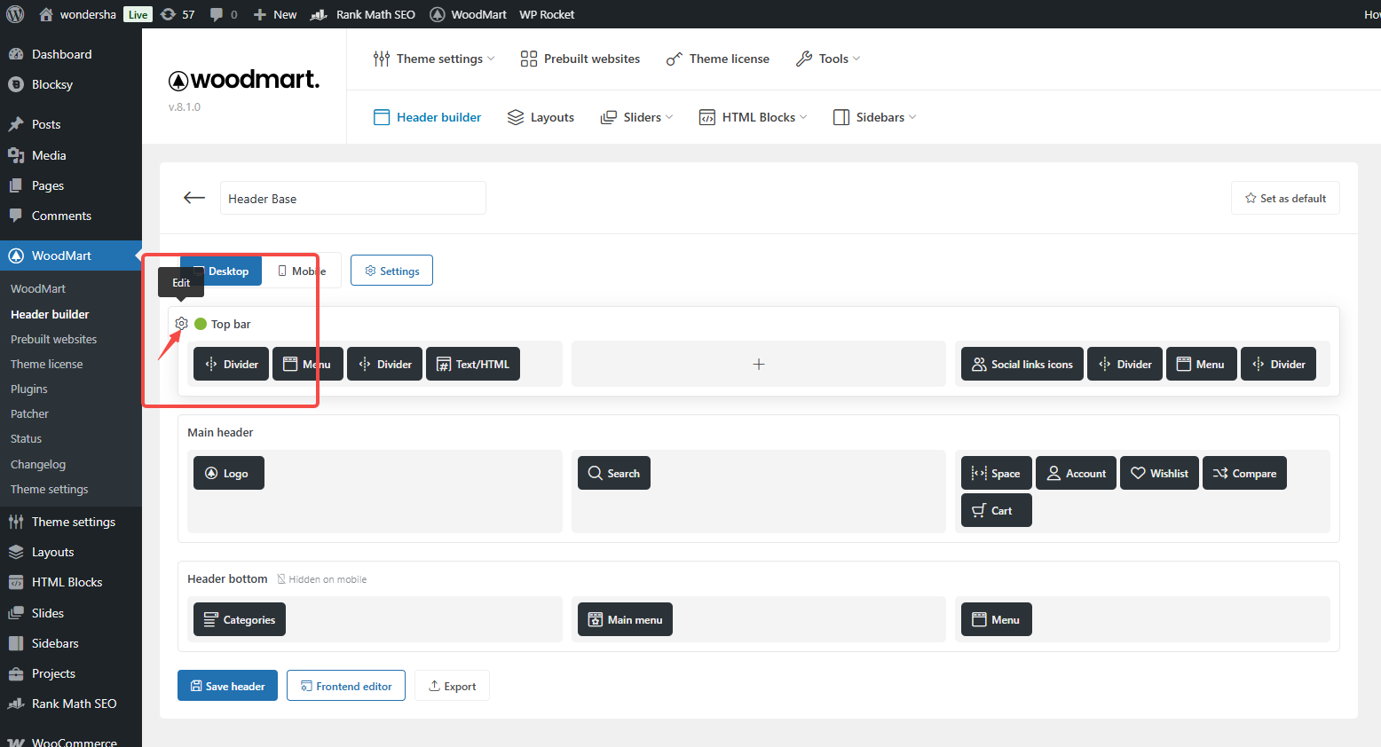图片[5]-WoodMart主题设置粘性页眉与透明菜单教程