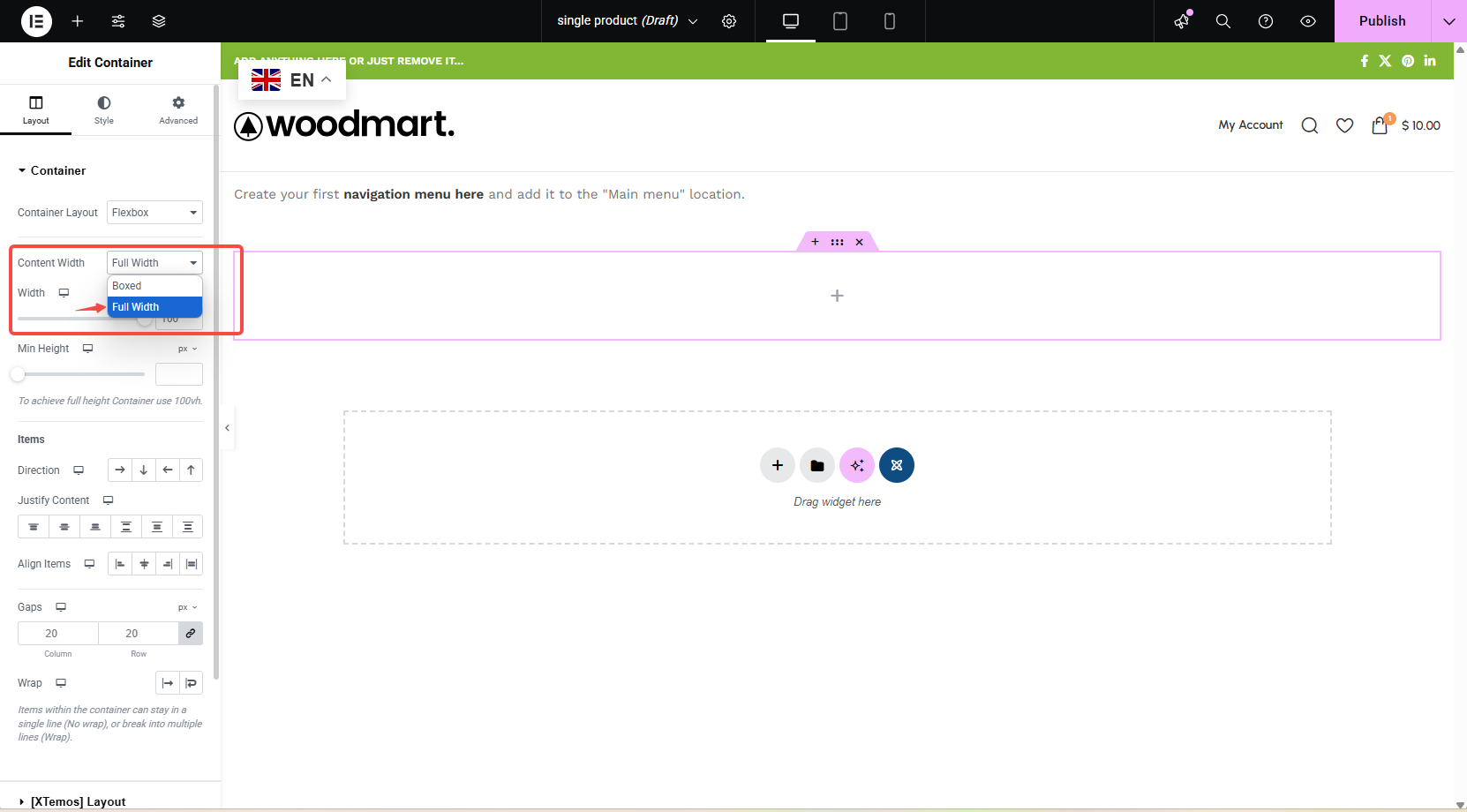 图片[7]-WoodMart主题设置粘性页眉与透明菜单教程