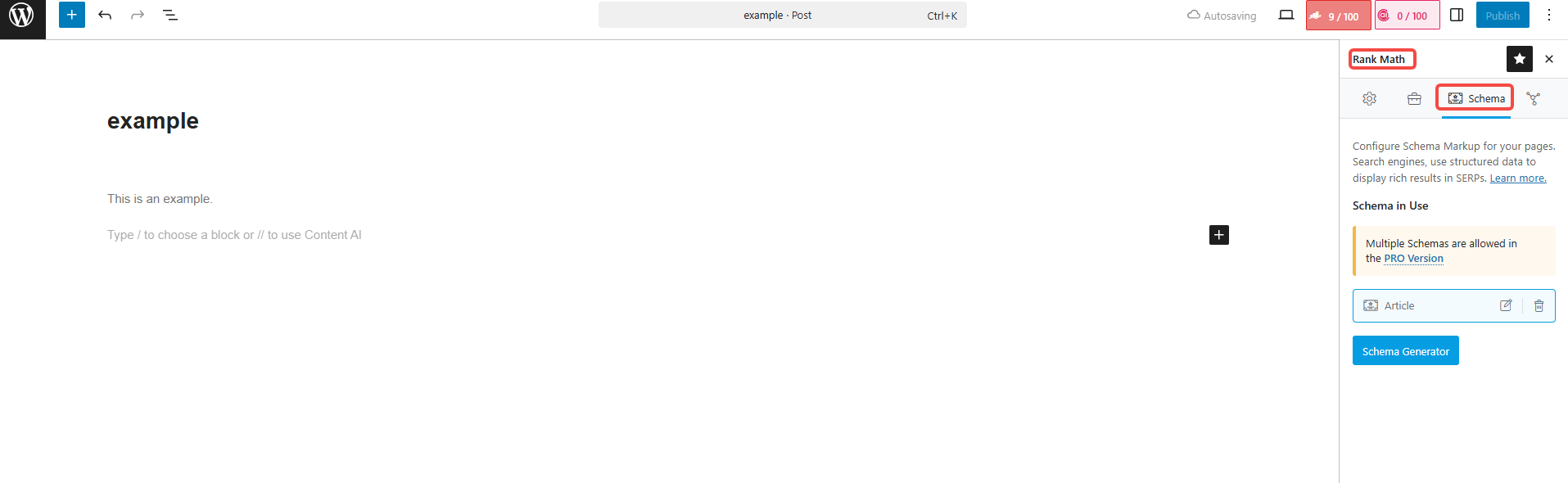 Image [5] - Ajout d'un schéma d'événement avec Rank Math pour optimiser le référencement de la page de l'événement