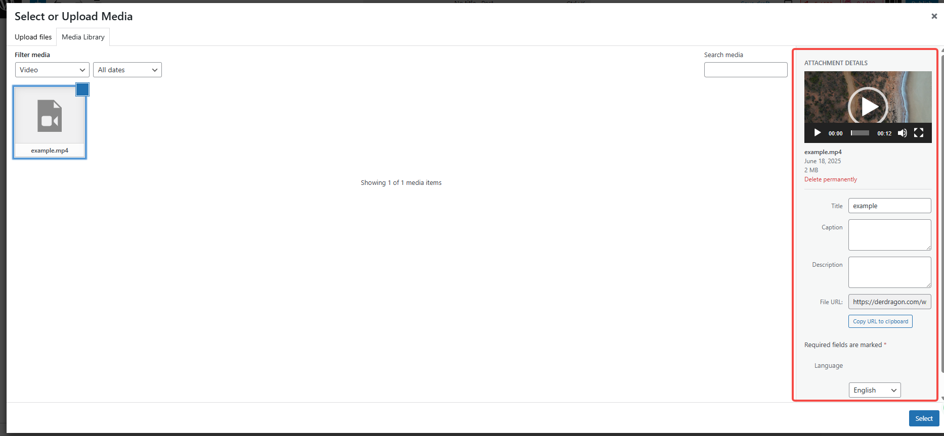 图片[7]-WordPress 视频上传与嵌入指南：支持本地、YouTube 与 Vimeo