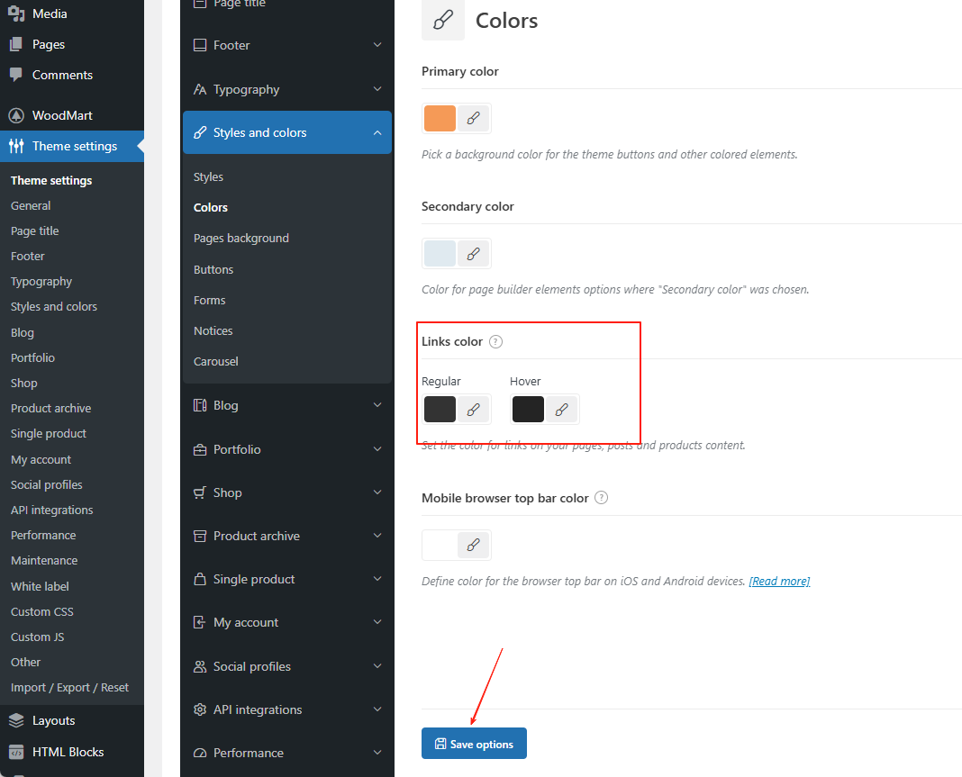 图片[4]-WoodMart 主题颜色与字体样式设置全攻略
