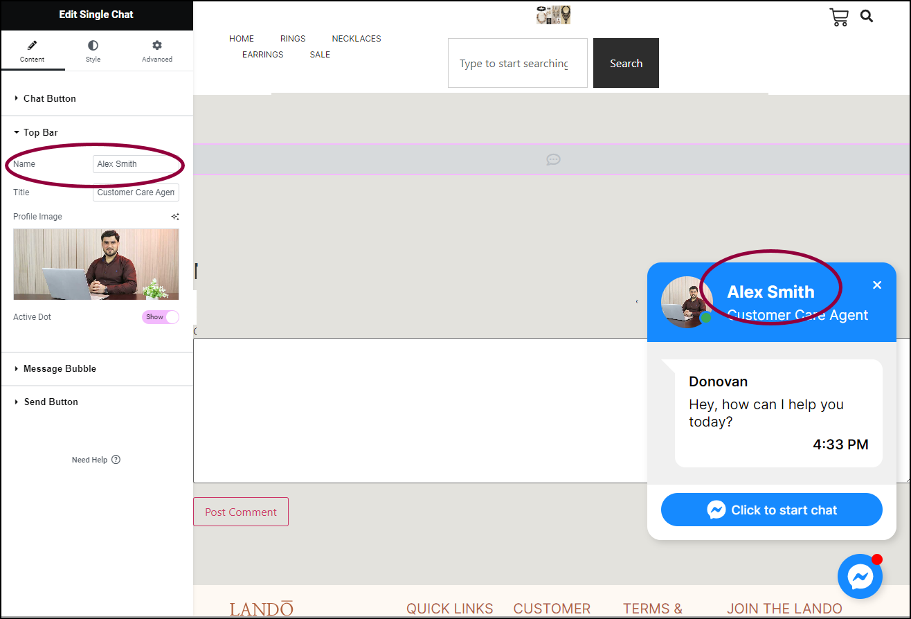 Imagen [9] - Método completo para añadir botones flotantes a WordPress (plantillas Elementor)
