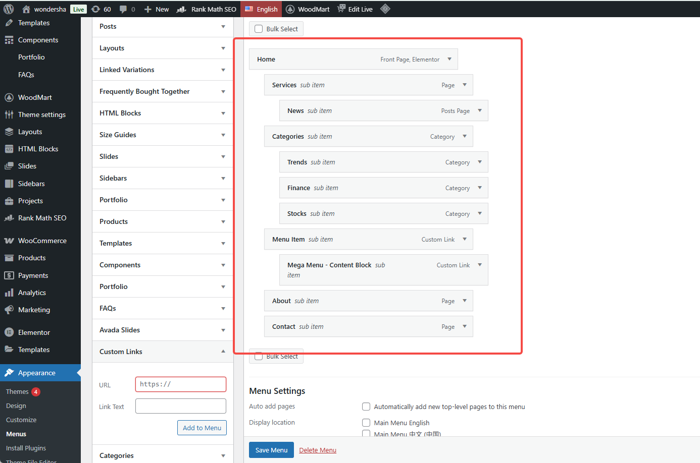 Image [6] - Full tutorial on creating multi-level dropdown menu navigation with WoodMart