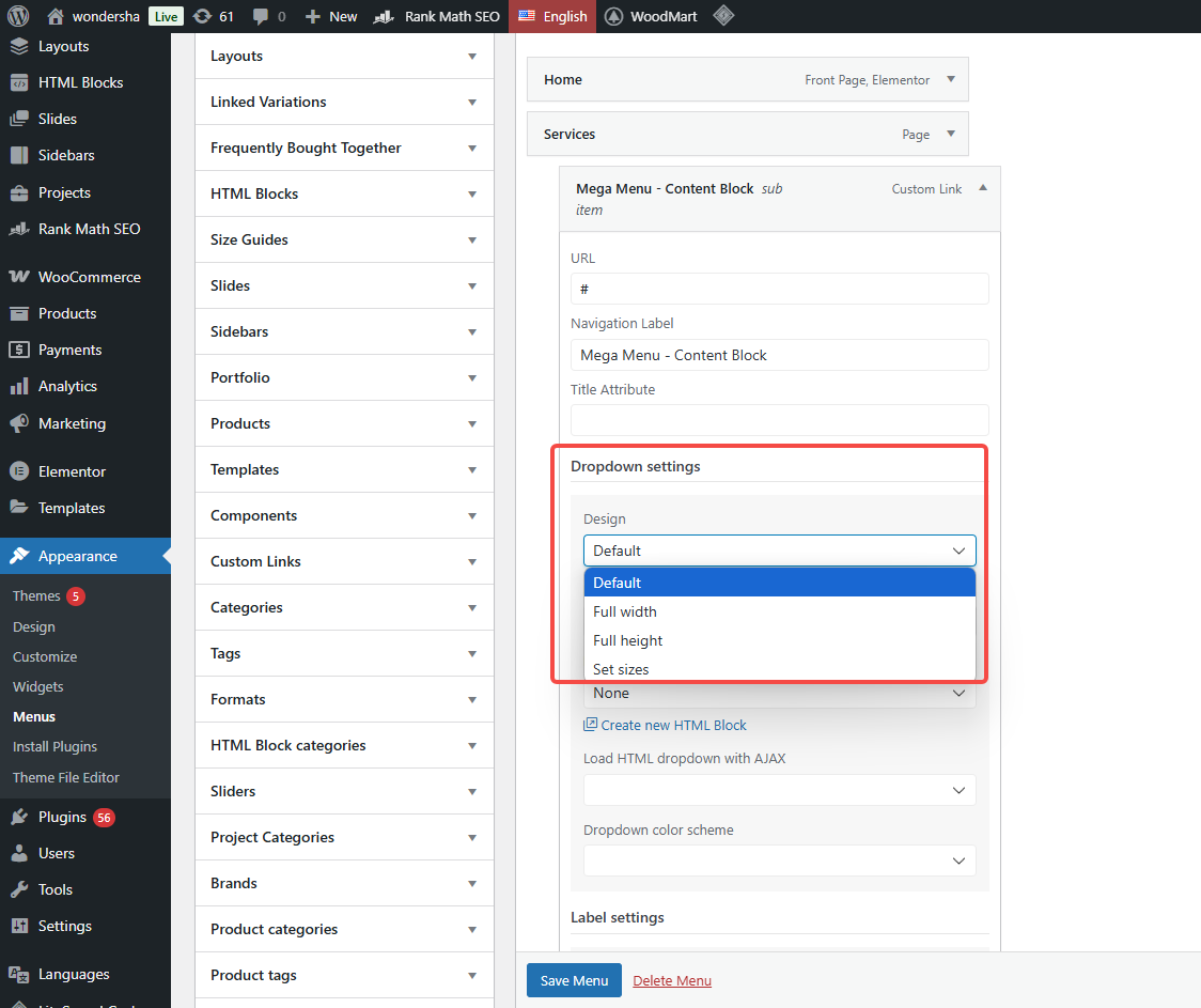 Image [8] - Full tutorial on creating multi-level dropdown menu navigation with WoodMart
