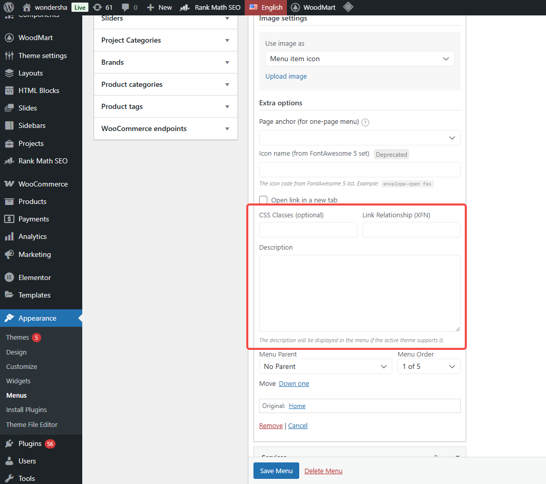 Image [9] - Full tutorial on creating multi-level dropdown menu navigation with WoodMart
