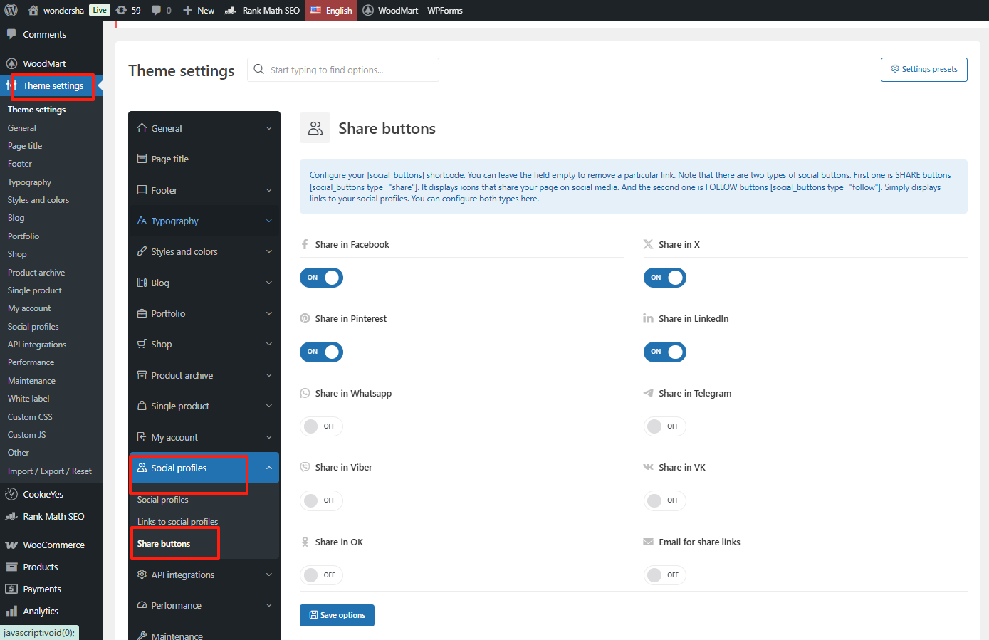 Image[2] - Comment mettre en place des boutons et des liens de partage social pour WoodMart ? Optimiser l'expérience utilisateur et l'interaction
