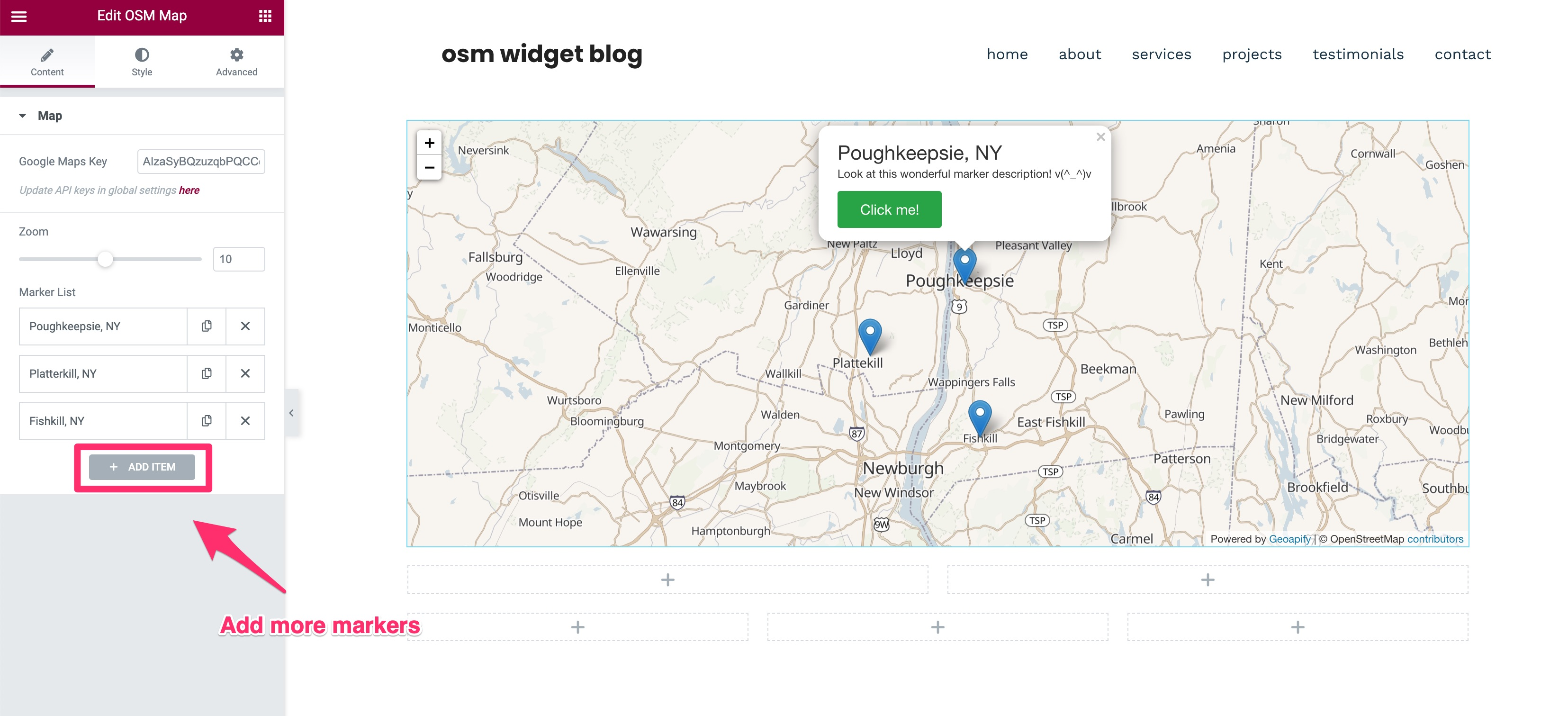 Image [3] - How to add map functionality using free Elementor templates and plugins
