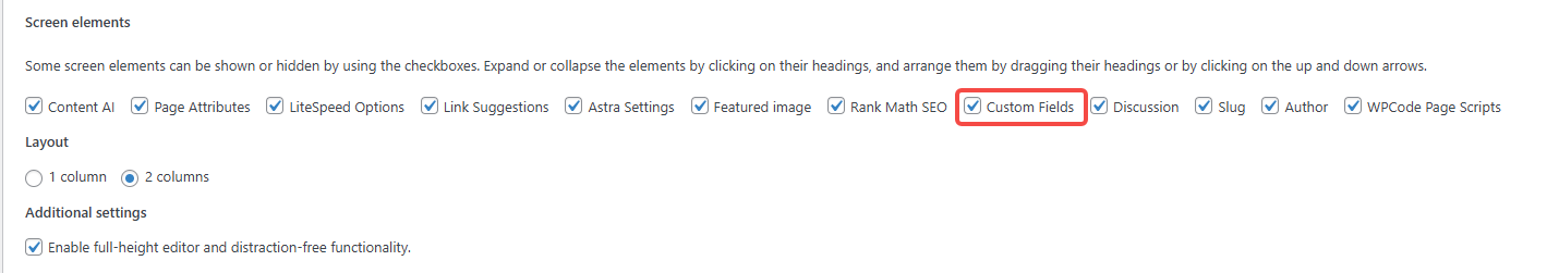 Picture [9]-WordPress custom fields complete tutorial : open method and use skills