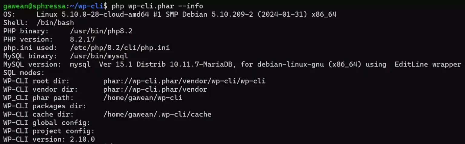 画像[3] - LinuxシステムにWP-CLIをインストールして始める方法