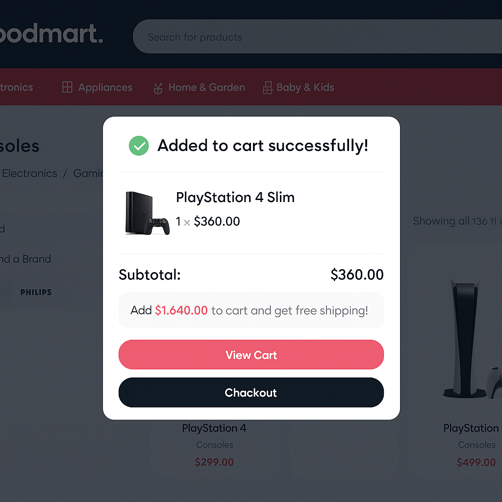 画像[3] - WoodMartテーマショッピングカートポップアップ＆サイドバーセットアップガイド