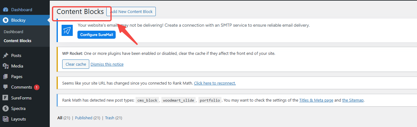 Image [10] - How to add full price shipping alerts to cart pages using Blocksy content blocks