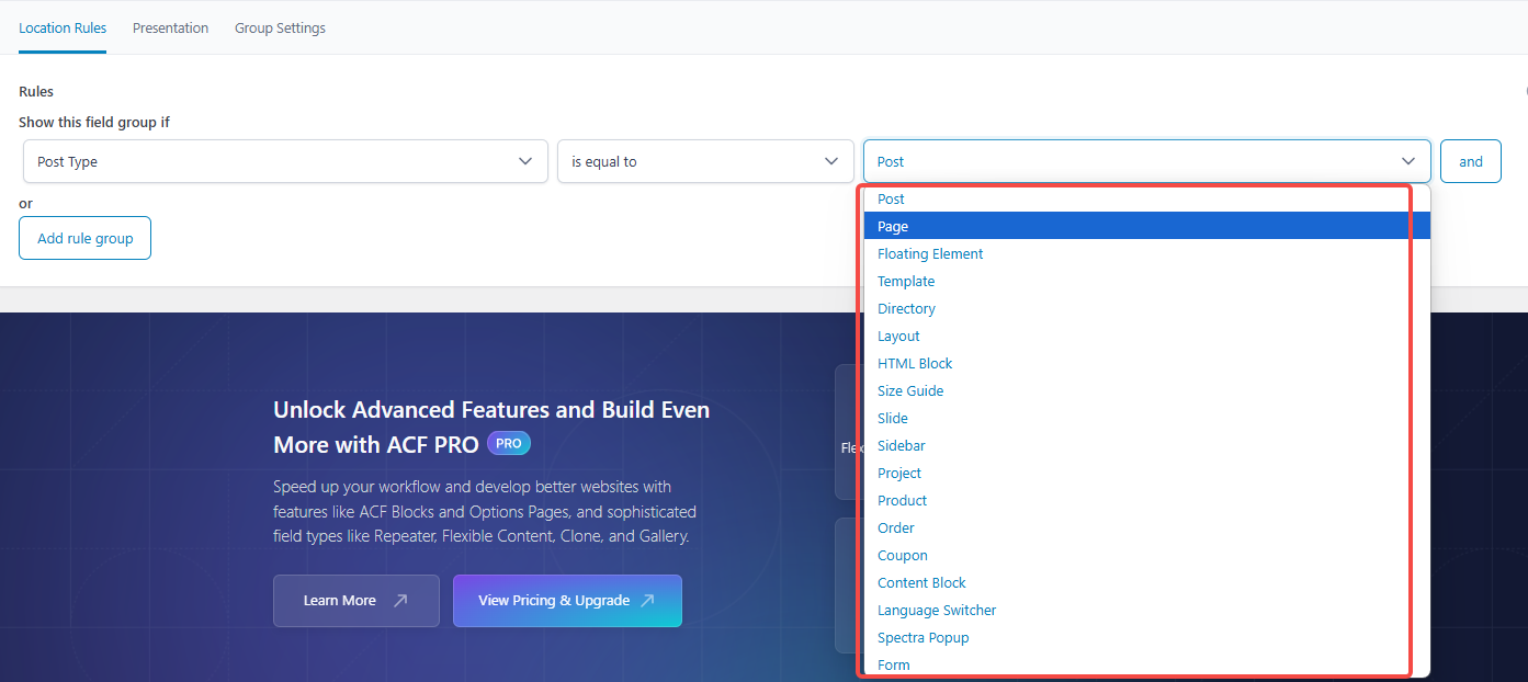 画像[12] - ACFプラグインを使ってWordPressサイトにカスタムフィールドを追加する方法（基本ゼロのチュートリアル）