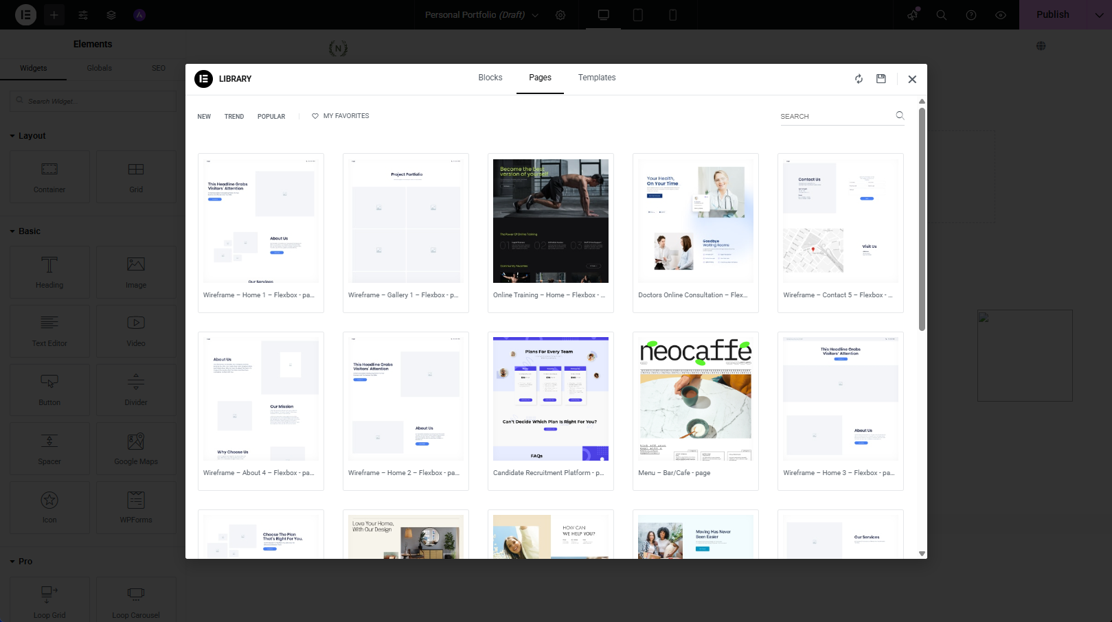 图片[3]-如何使用免费 Elementor 模板制作个人作品集