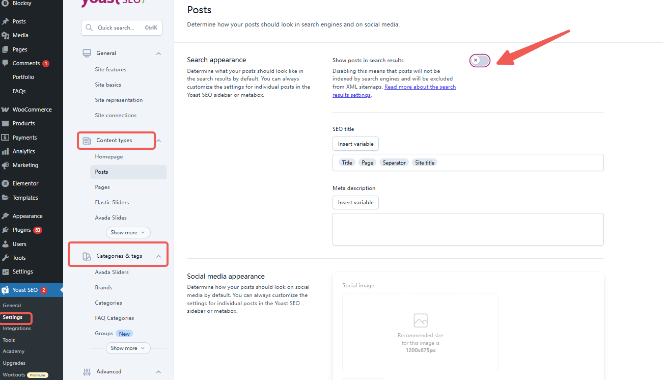 Image [3] - Manually controlling noindex pages with Yoast SEO to prevent inclusion of spammy content