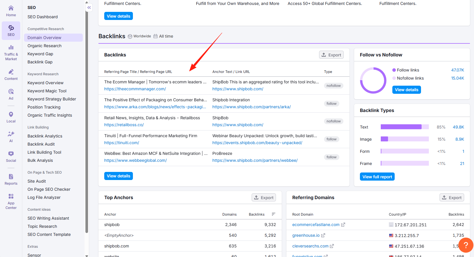 画像[4]-ウェブサイトのSEOを改善するために、SEMrushを使用して質の高い友人リンクリソースを選択する方法
