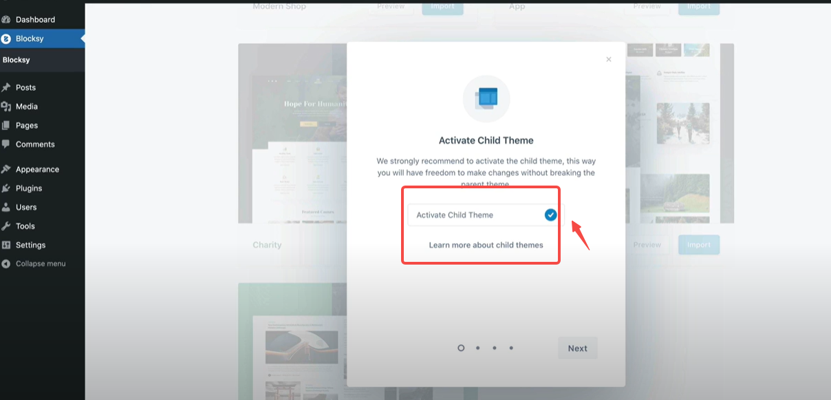 Imagen [2] - Cero código para crear un sitio web personalizado: ¡se recomienda el plugin de subtemas Blocksy!