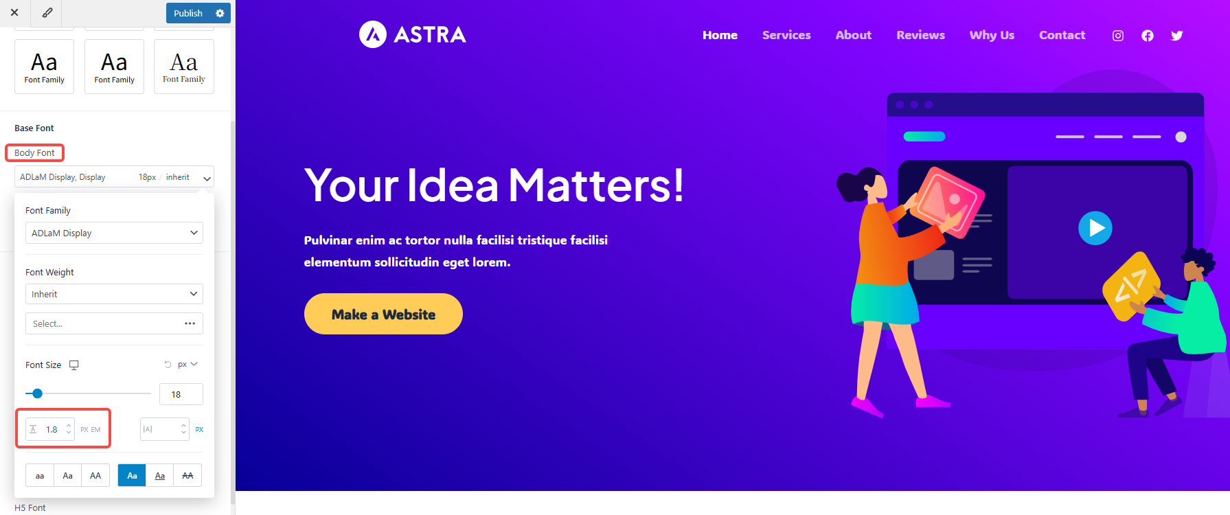 Image [11]-Astra Pro Typography Setup Guide : Améliorer la lisibilité de la typographie d'un site web