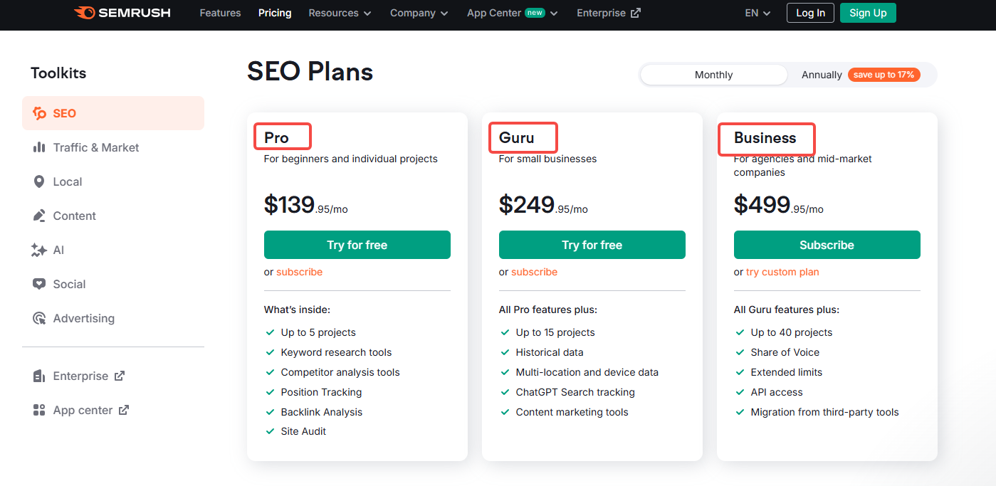 画像[5] - MozとSEMrushの比較：どちらのSEOツールがあなたのビジネスに適しているか？