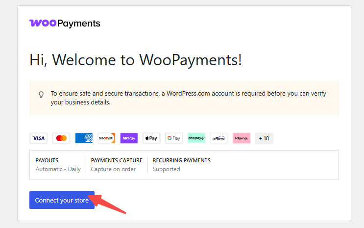 Image [4]-WooCommerce Payments setup tutorial : 5 minutes pour configurer rapidement les paiements en ligne