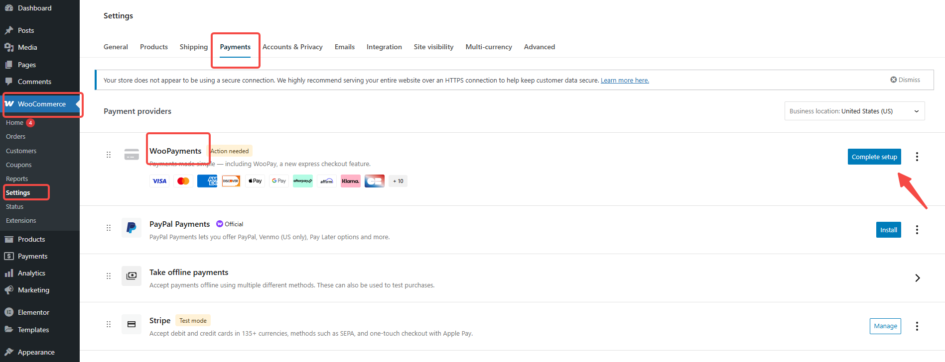 Image [5]-WooCommerce Payments setup tutorial : 5 minutes pour configurer rapidement les paiements en ligne